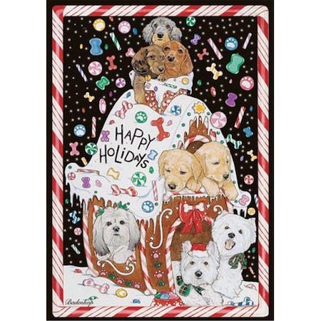 Pipsqueak Productions Mix Dog Holiday Boxed Cards C813